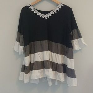 Women Flare Tunic Top